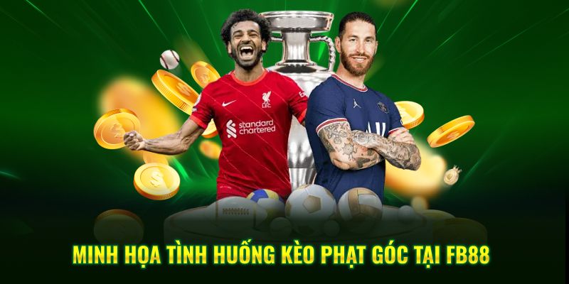 Minh họa tình huống kèo phạt góc tại FB88